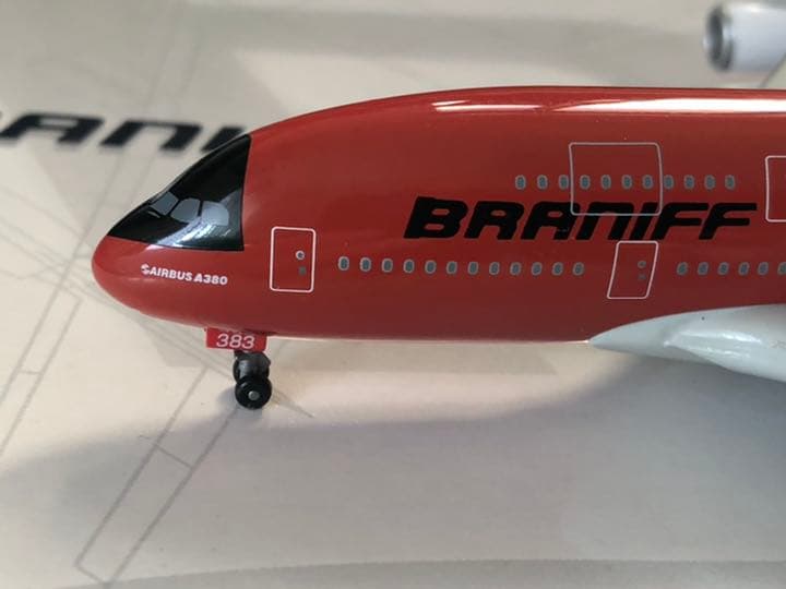 航空機・ヘリコプター Jet-X 1/400 JXM127 A380QC BRANIFF
