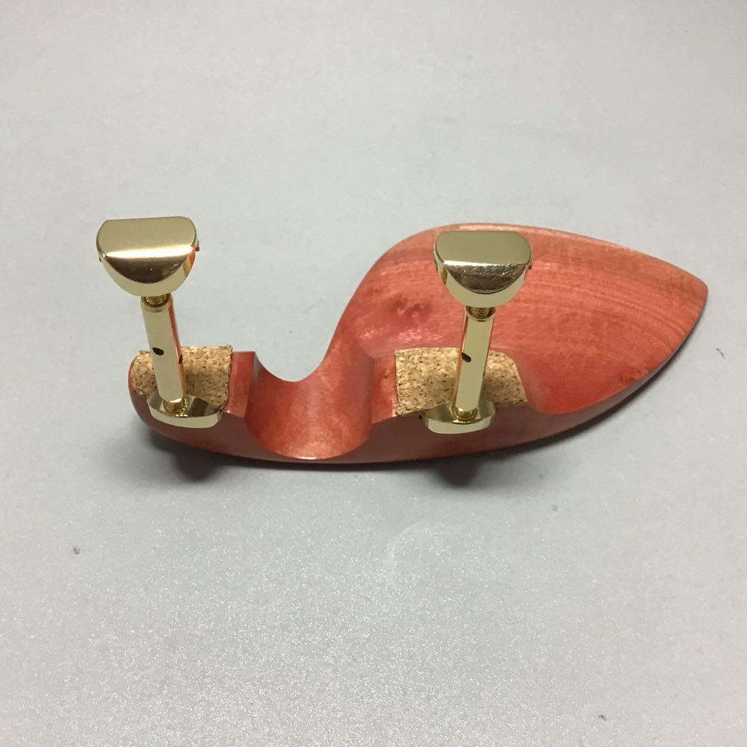 バイオリン顎当て　ピンクアイボリー　ガルネリタイプ