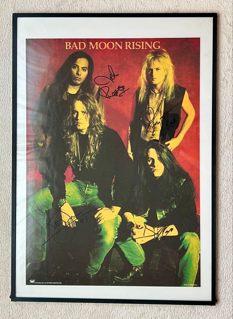 【BAD MOON RISING】直筆サイン入り ポスター+ アルミフレーム付