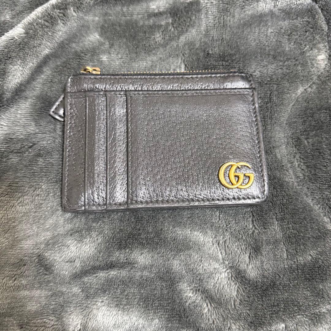 【最終値下げ】GUCCI GGマーモント カードケース ケース ブラック