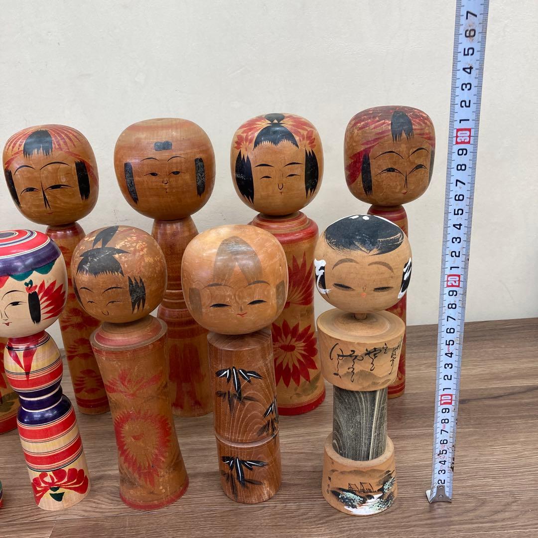 D-3 【伝統工芸品】伝統こけし 11体まとめ売り 蔵出し ヴィンテージ