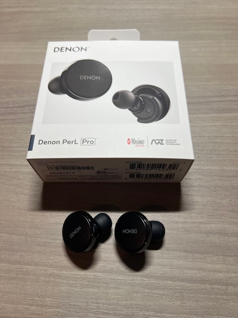 DENON PerL Pro ブラック ケース紛失イヤフォンのみ