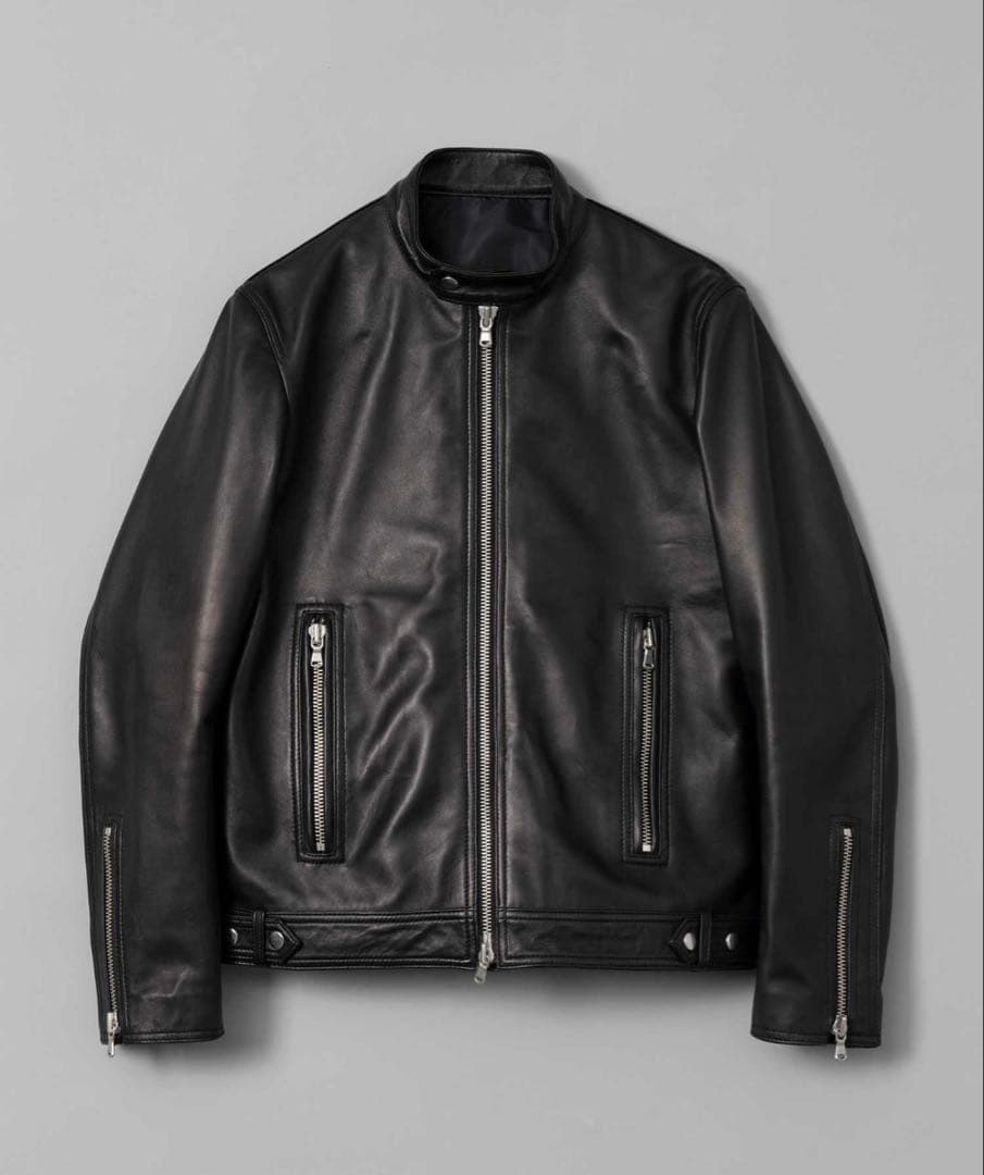 MAISON SPECIAL シープレザーシングルライダースジャケット サイズ2