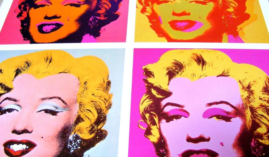 ウォーホル 4 Marilyn (1964,1967) ドイツ製ポスター