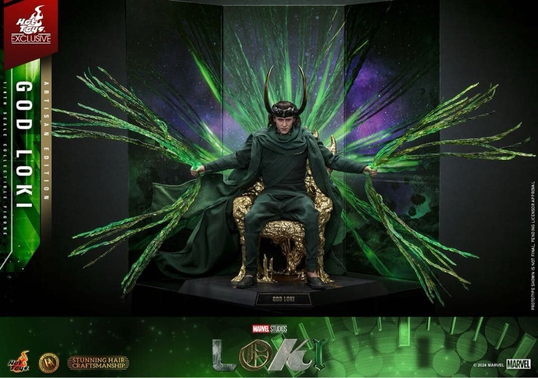 ホットトイズ DX41AE ゴッド・ロキ アルチザンLoki 1/6 植毛版