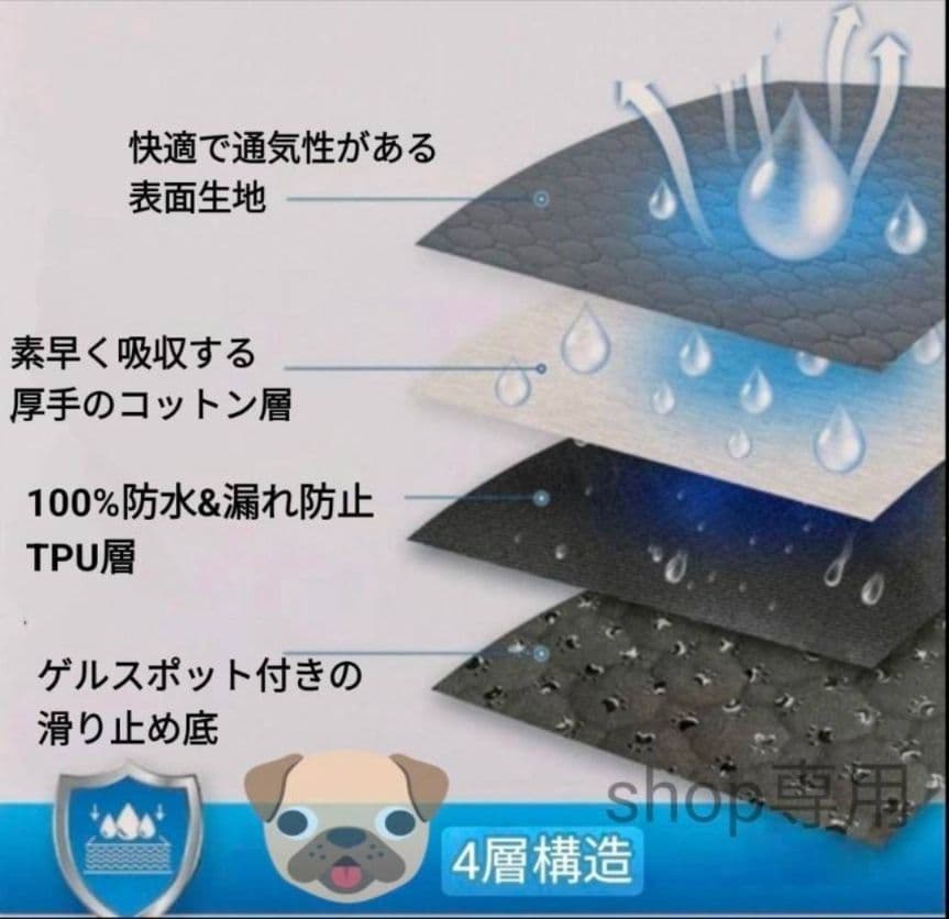 【新品】トイレ　ペットシート　吸水　おしっこ　犬　猫　2枚組　洗える　グレー