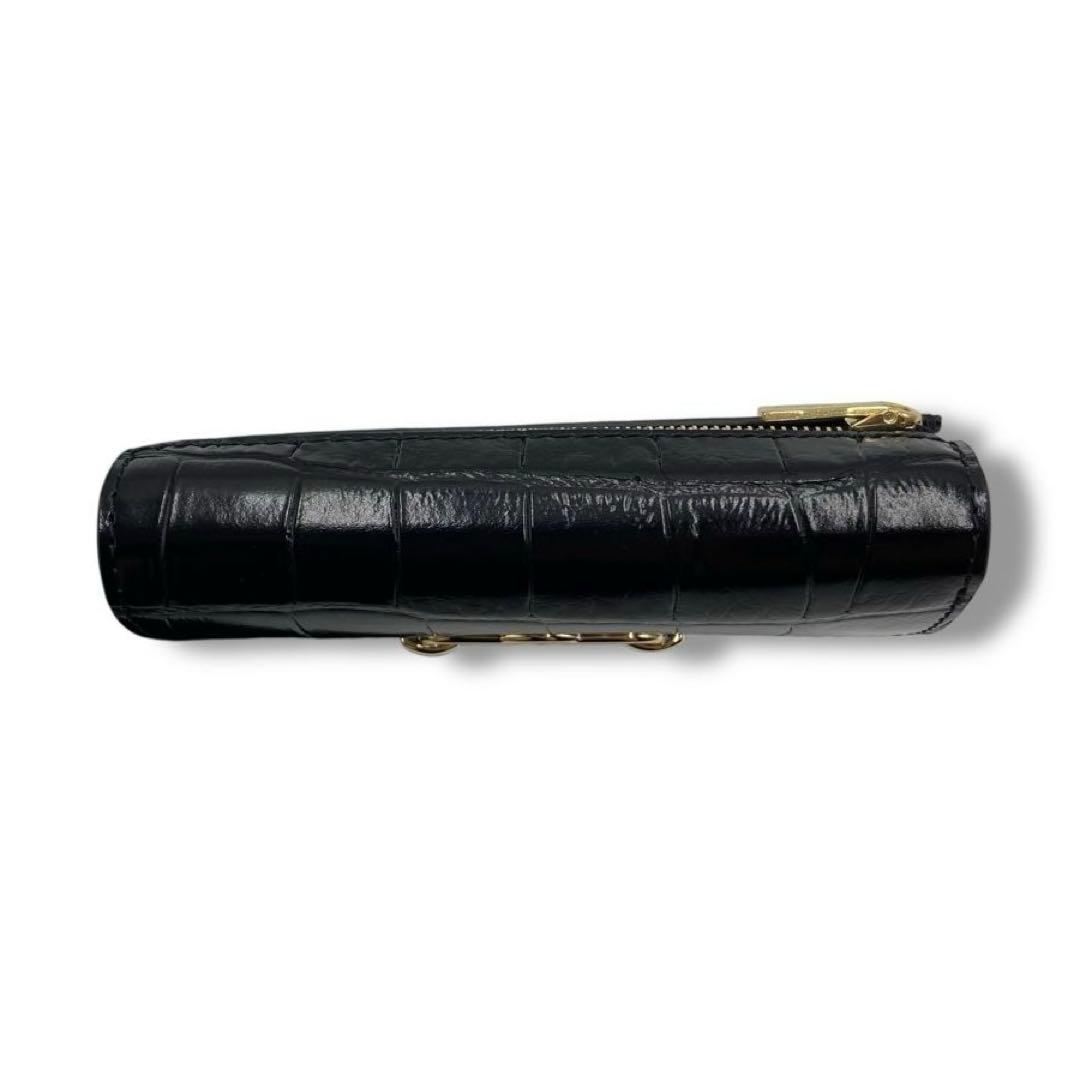 【美品】Mulberry クロコ 型押し 財布 コンパクト ウォレット ピムリコ
