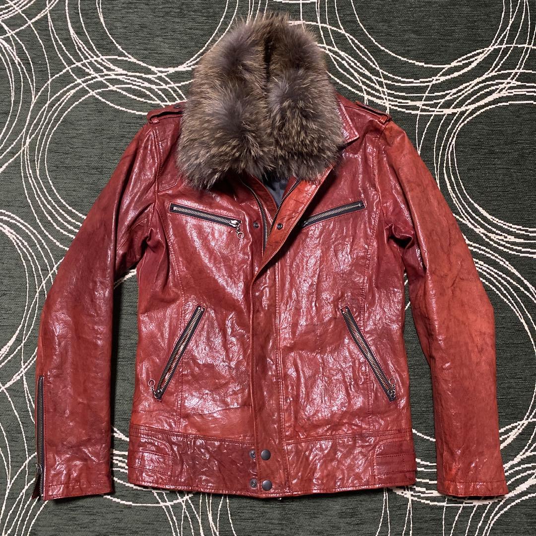 ジャケット・アウター Tete homme goat leather fur jacket