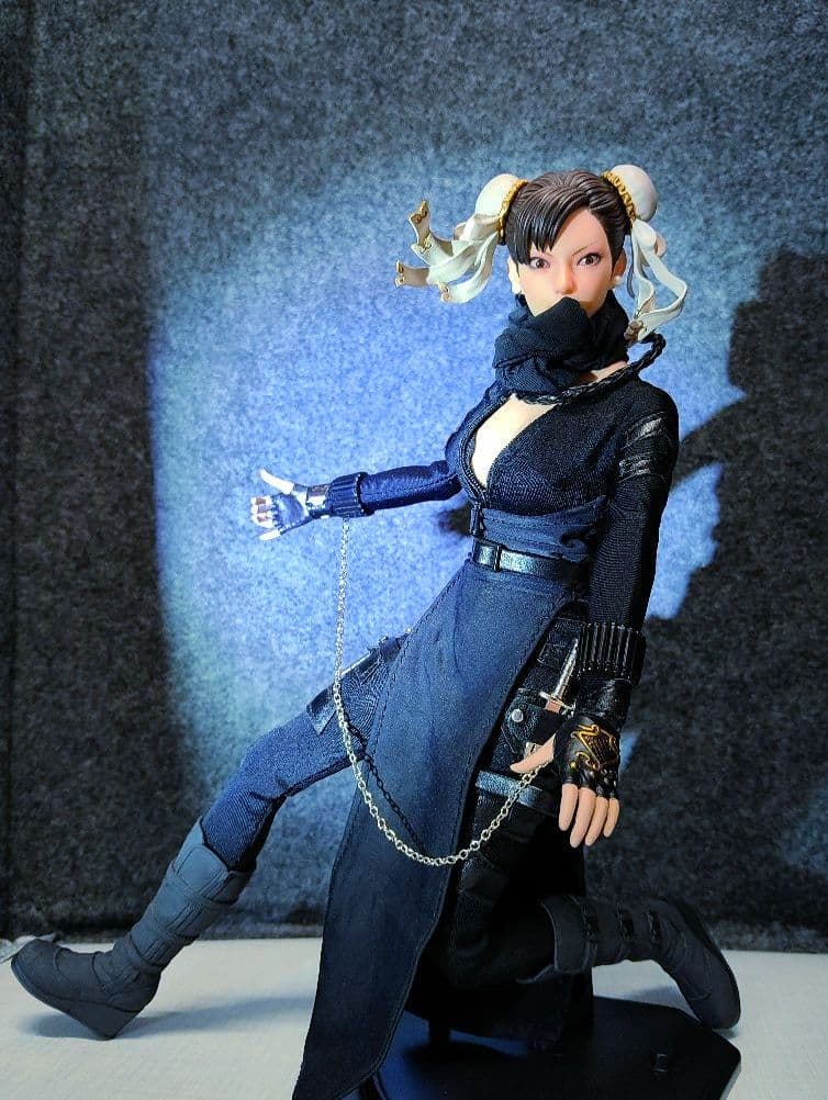 CAPCOM.1/6.春麗.[暗殺者(黒ver)]眼球可動!12/25迄の出品!