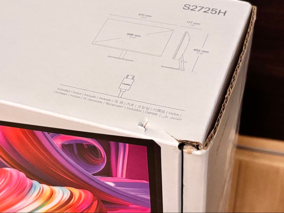 Dell S2725H-A 27インチ モニター