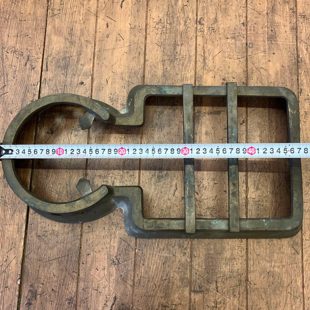 昭和レトロ 古道具 吉原五徳 五徳 真鍮 火鉢 囲炉裏 金属工芸 古民具