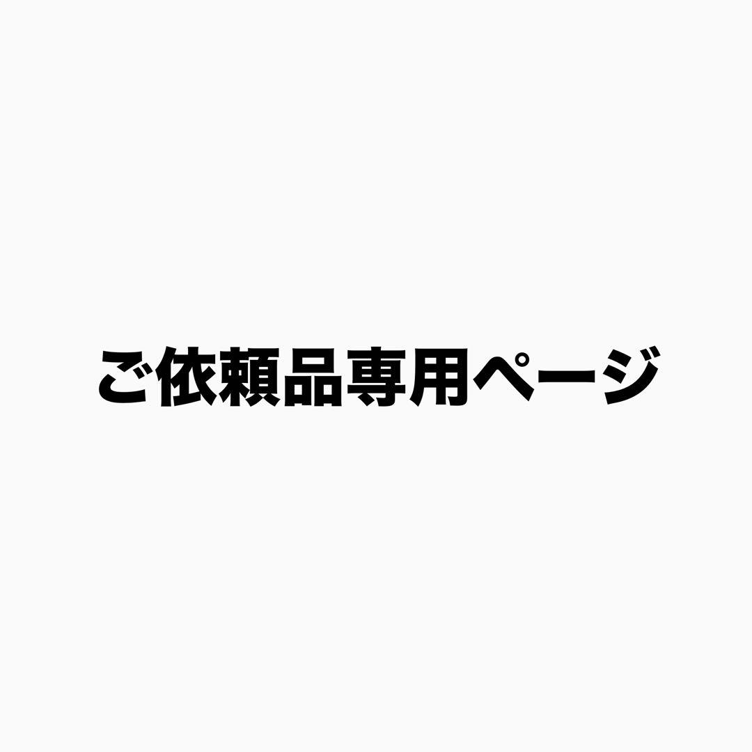 ご依頼品専用ページ