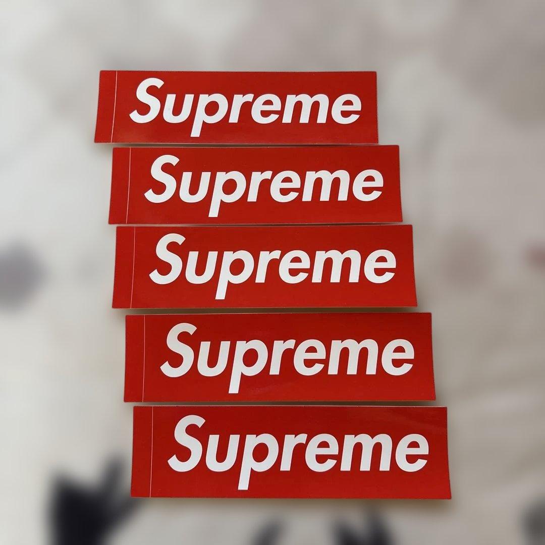 Supreme Stick Tee パープル Mサイズ　ステッカー5枚