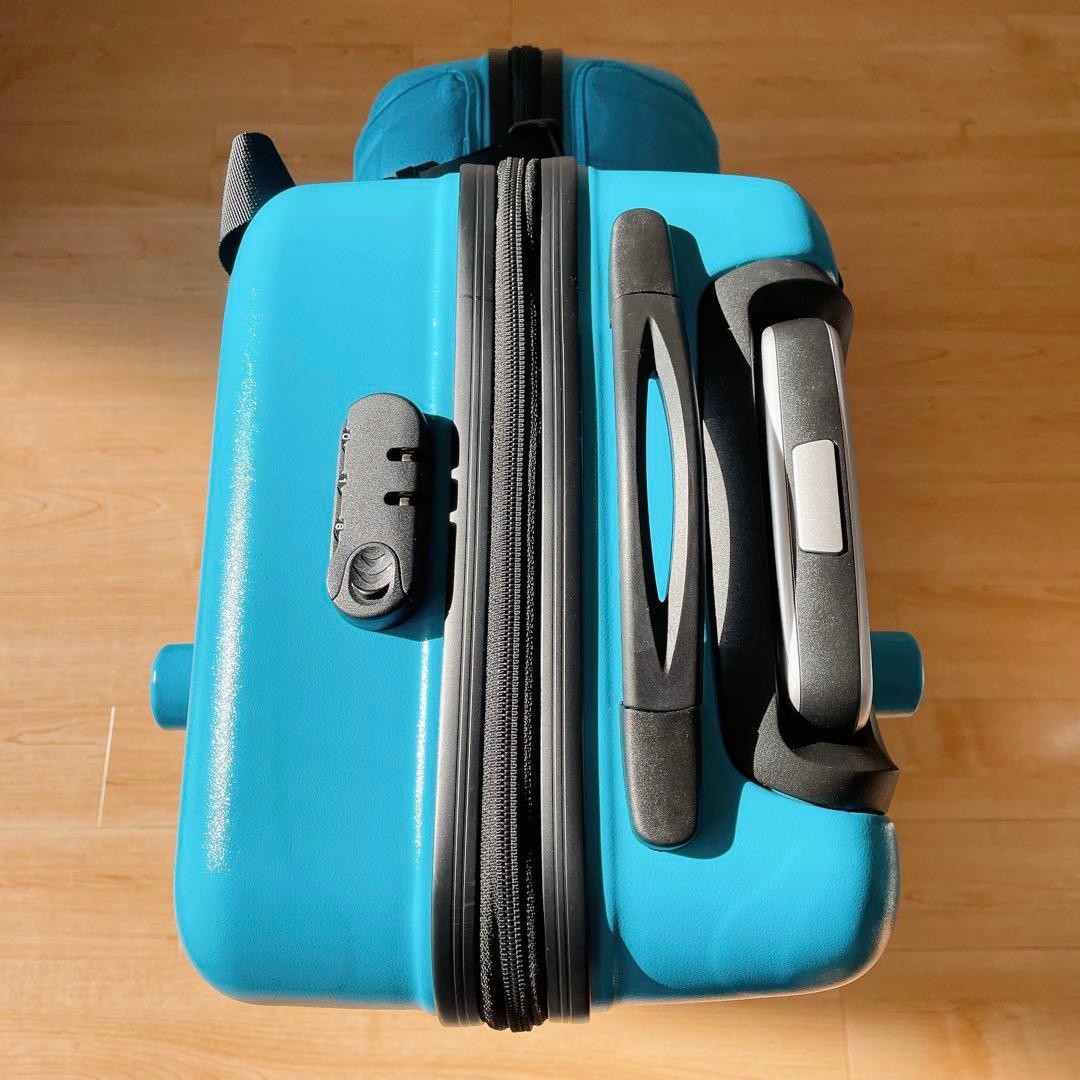 美品✨️ NORICCO 子どもが乗れるキャリーケース プレミアムシート 旅行 青