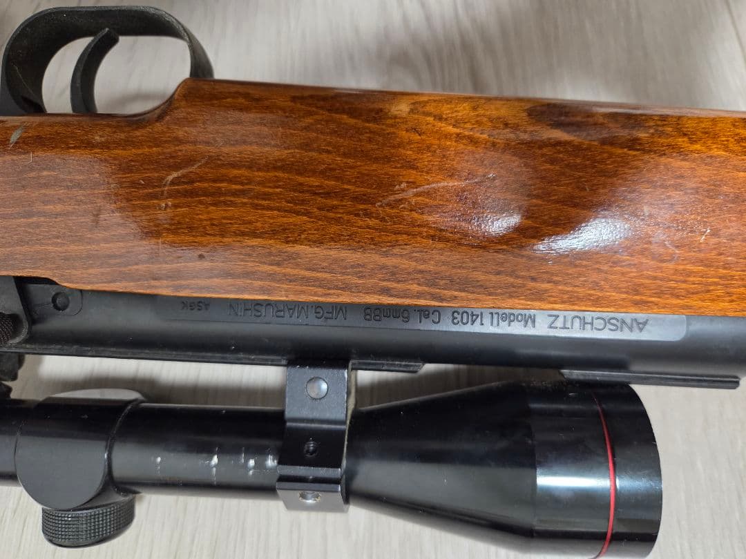 Anschutz 1403 ストック 木製 スコープ付き