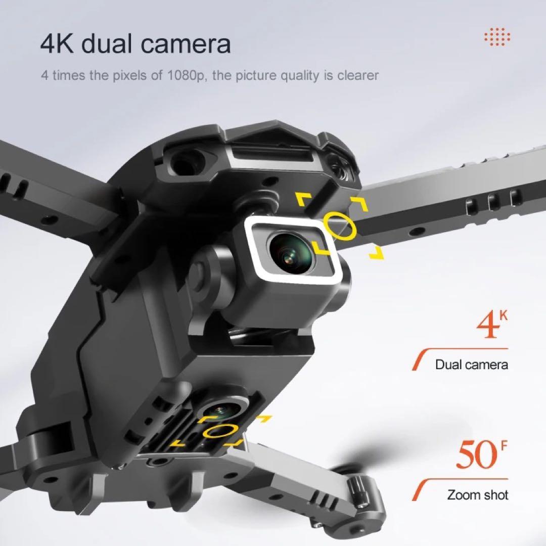 【新品】ドローン 4kカメラ 障害物回避付き 飛行時間15分
