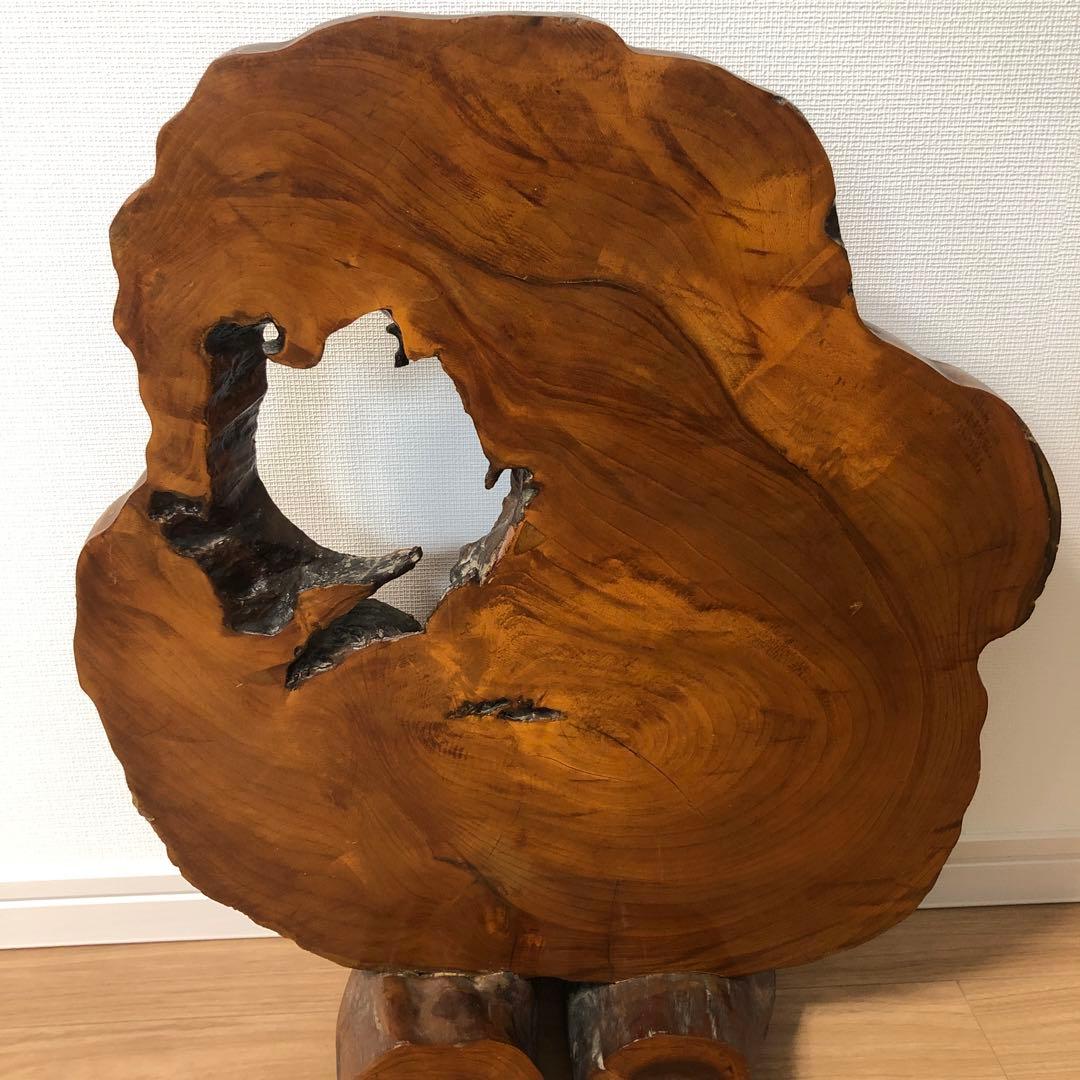 衝立　自然木一枚板の衝立　置物　骨董品