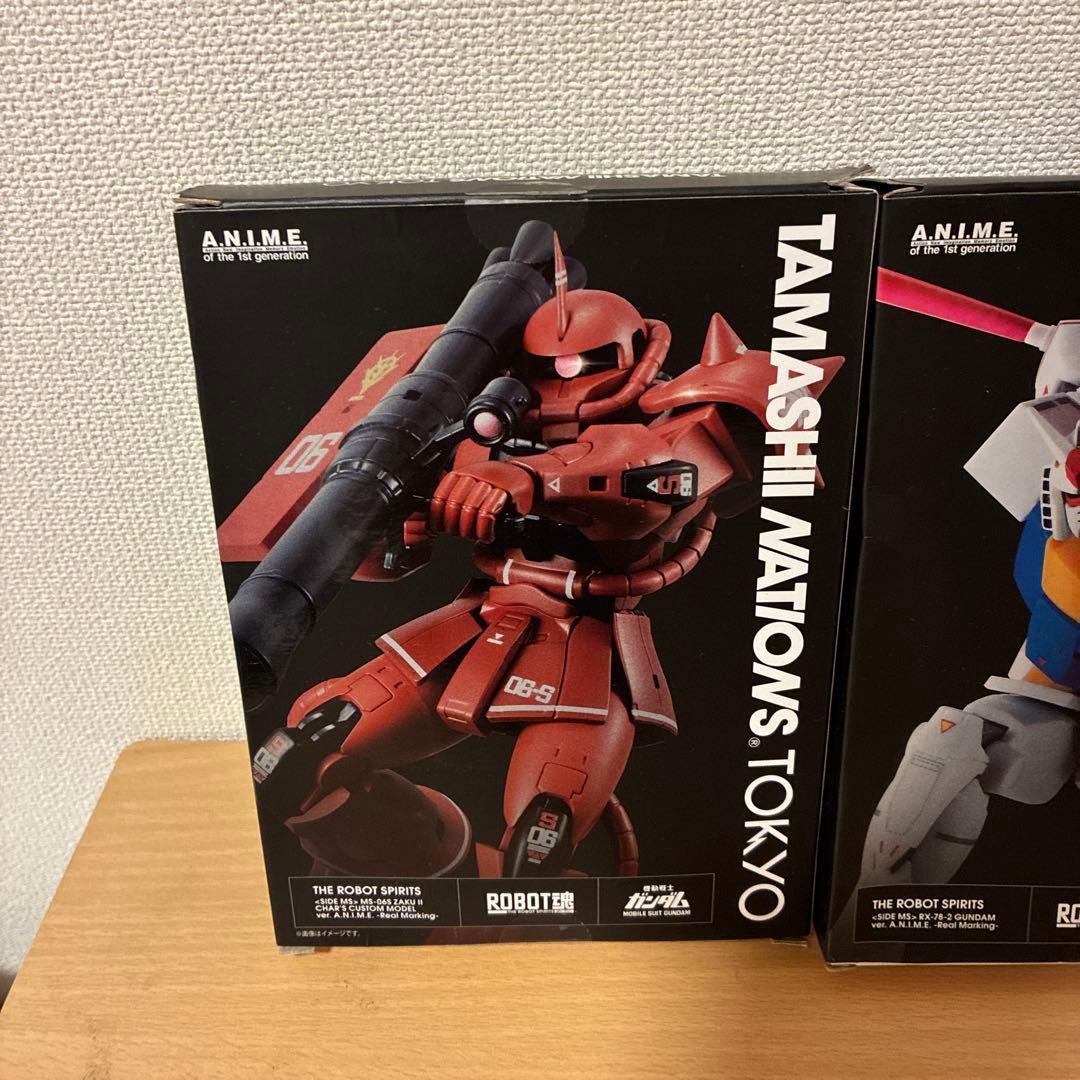 ロボット魂 3体セット　ザクⅡ シャア専用ザクⅡ RX78-2ガンダム