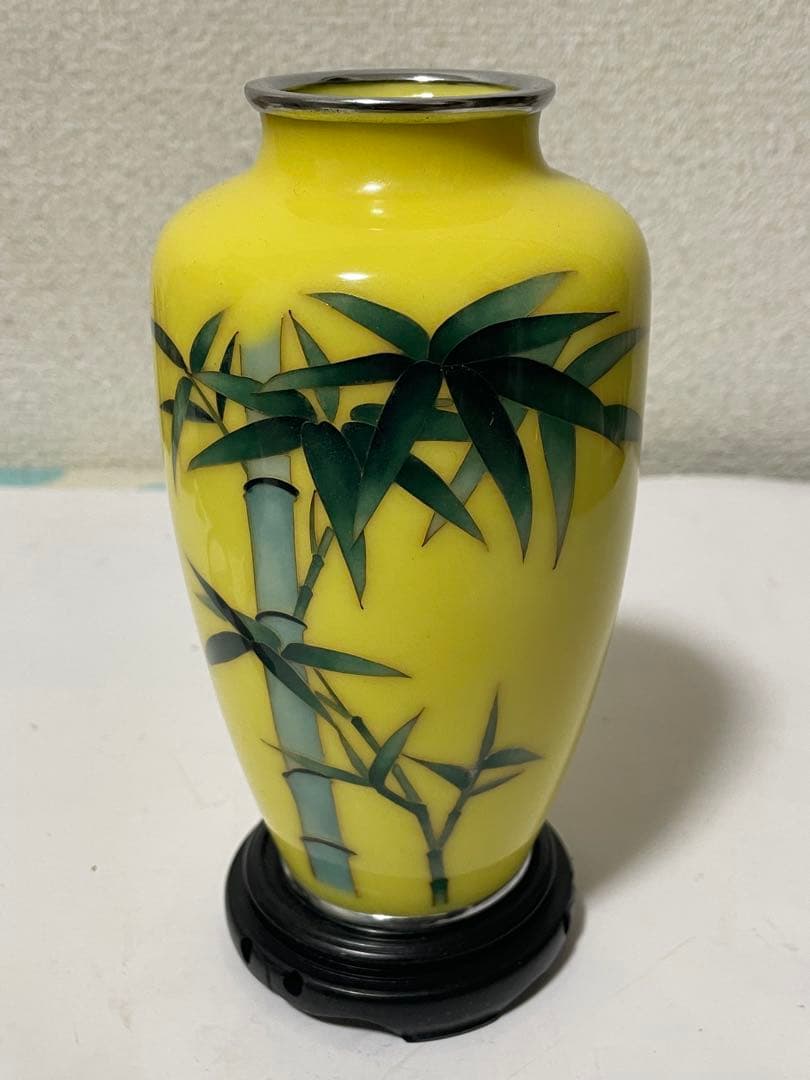 美品七宝焼の花瓶