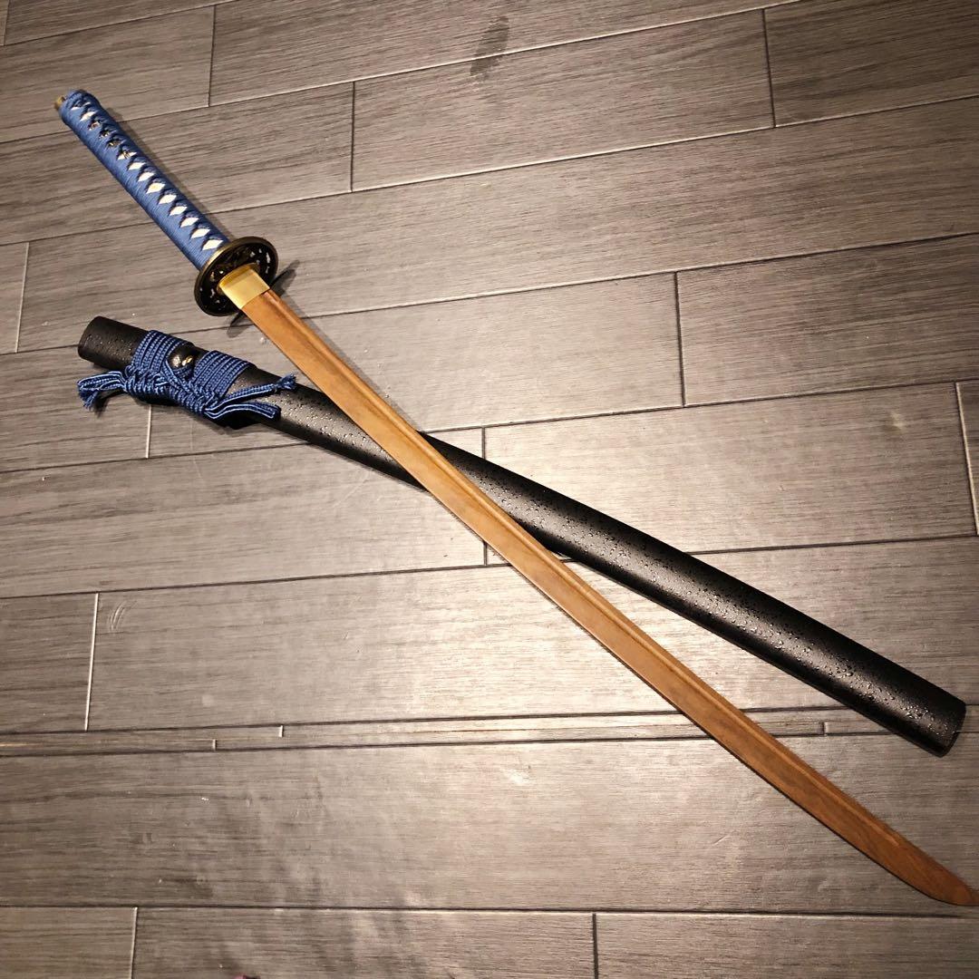 希少品　高級模造刀　ローズウッド　木刀　鞘付き木刀　拵え　高級居合刀　刀剣武具