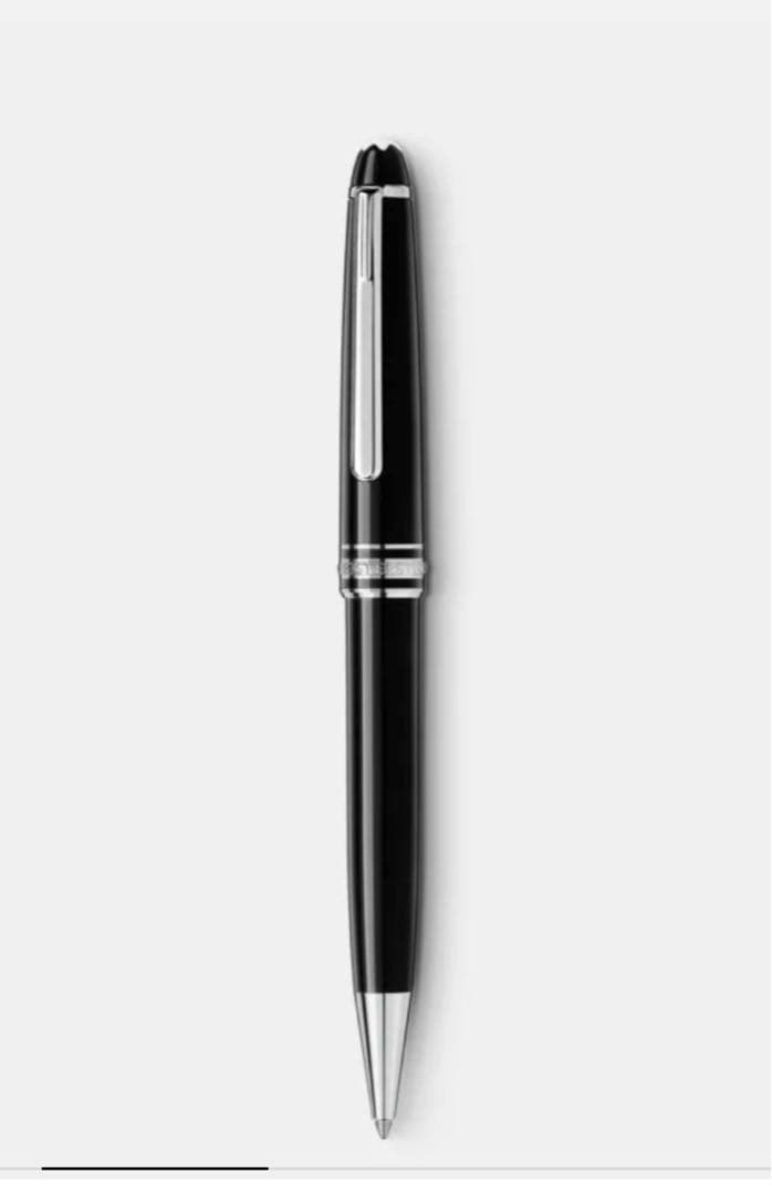 未使用　MONT BLANC ブラックボールペン 本体　プラチナ　クラシック