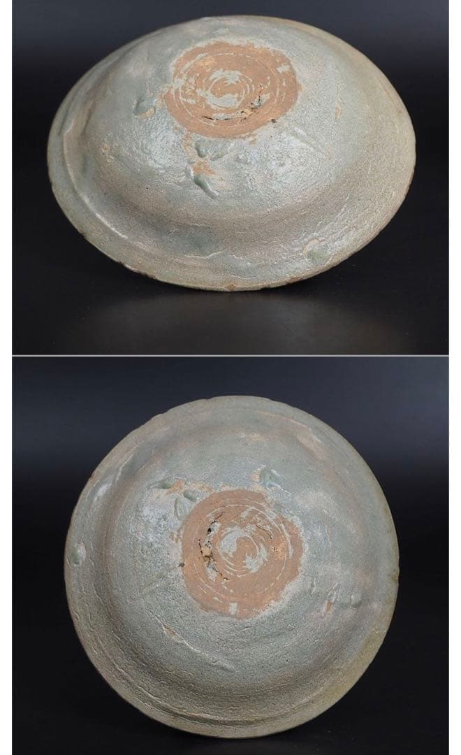 送料無料　李朝青磁小皿　径13ｃｍ