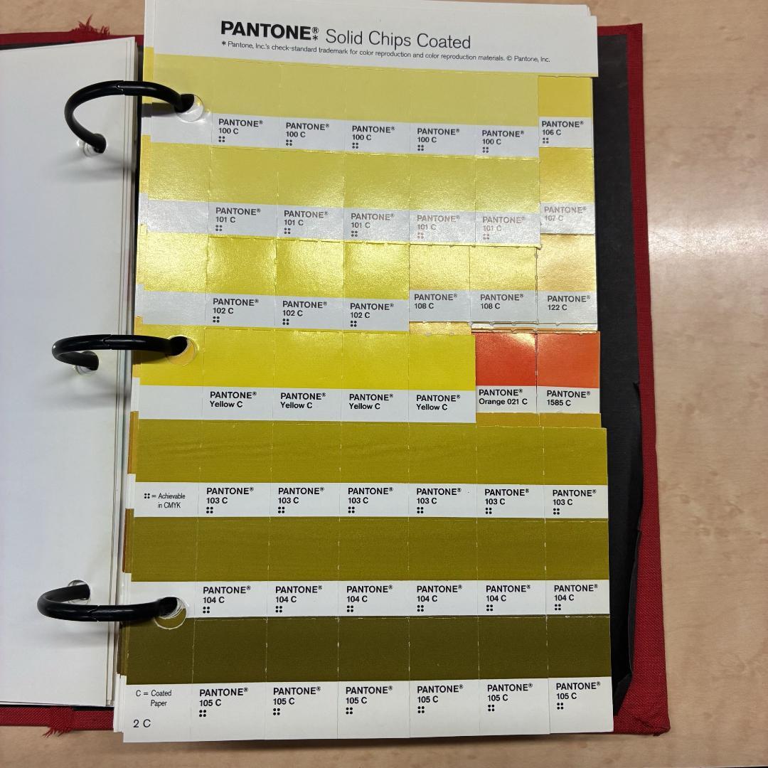 PANTONE solid chips coated カラーチップ