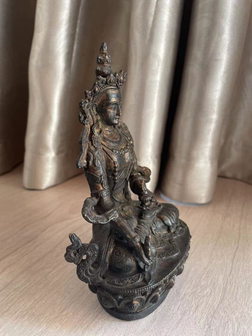 文殊普賢菩薩 地蔵 観音 銅製 仏像 彫刻 置物 開運 風水