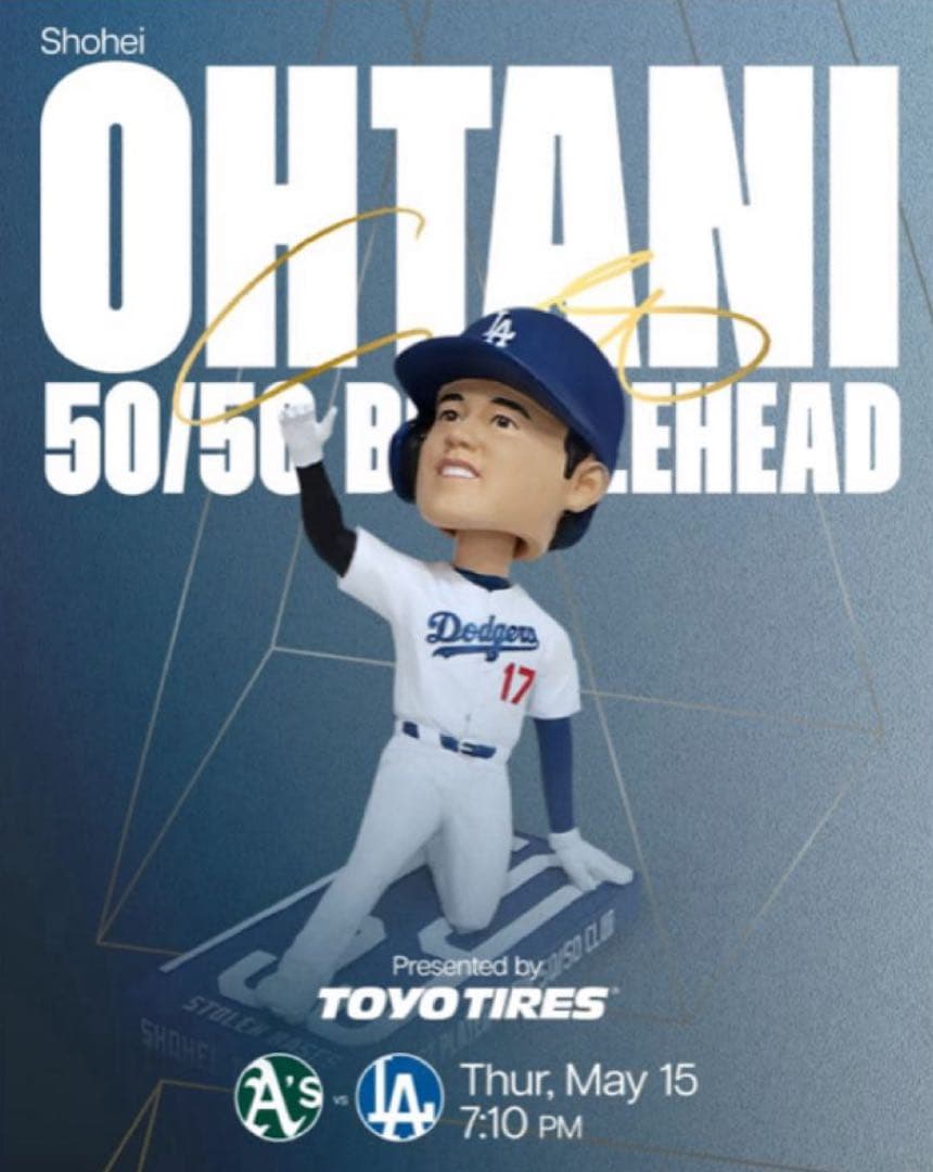 大谷翔平　50/50 バブルヘッド　来場者限定　スタジアム配布　インサイダー
