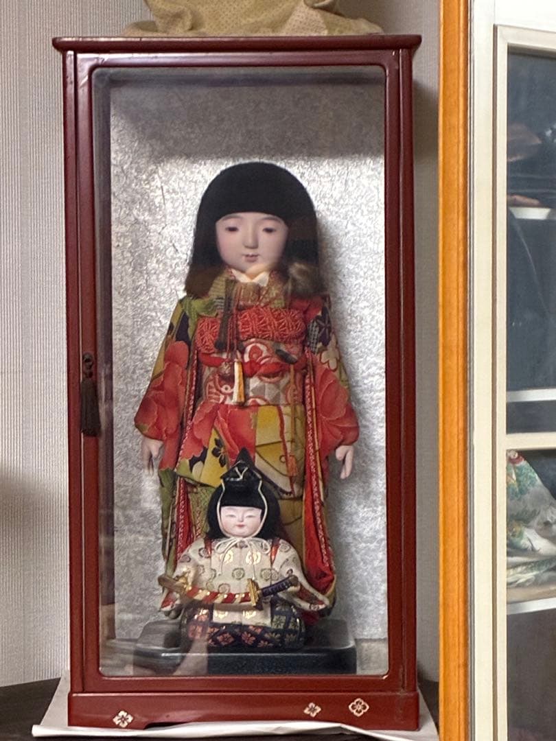 市松人形 ガラスケース入り