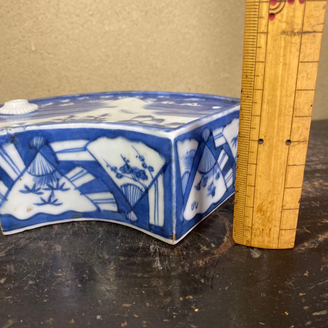 古伊万里扇形酒器