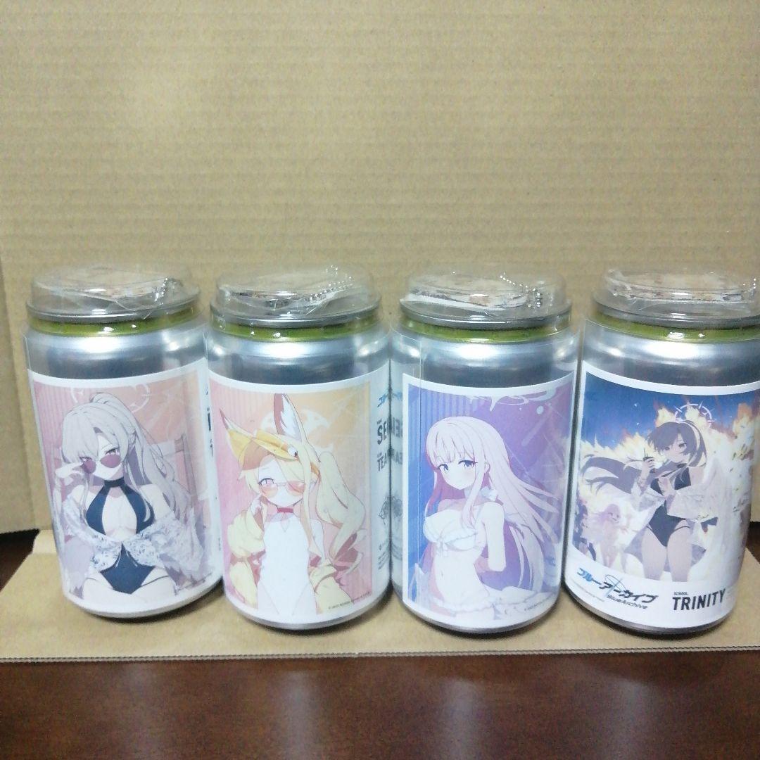 【2月まで】ブルーアーカイブ　4.5周年　缶　ティーパーティーアクスタ付4種