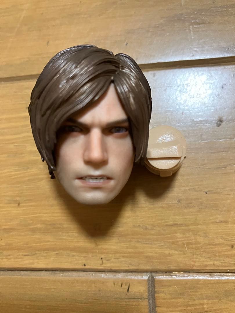 1/6 眼球可動 男性 ヘッド 歯くいしばり バイオハザード レオン フィギュア