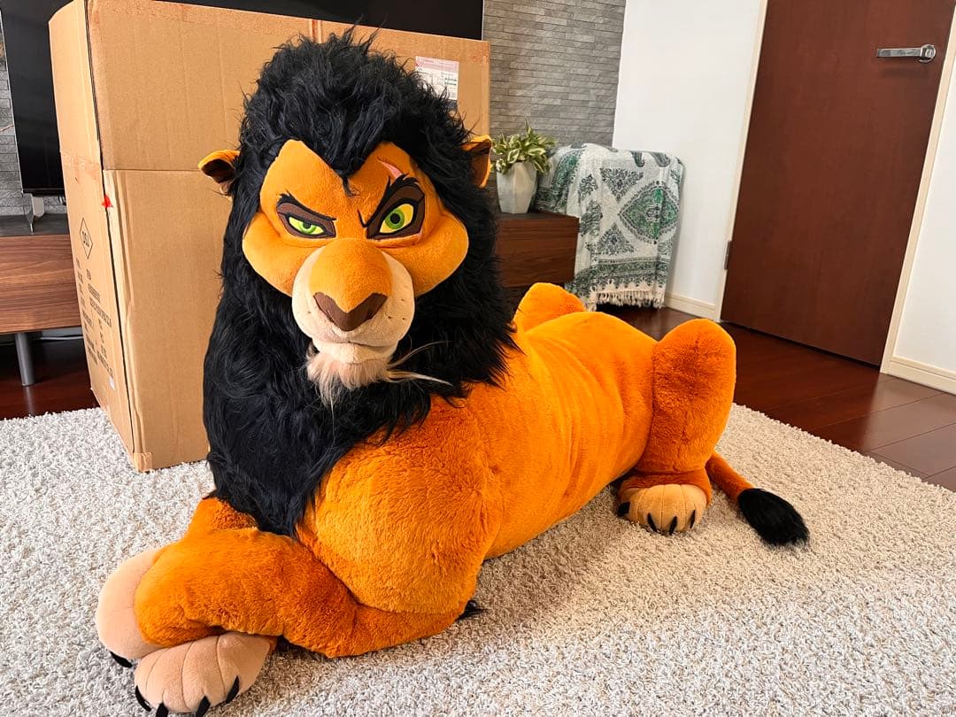 ディズニー　Disney スカー 127cm ぬいぐるみ スーパービッグ