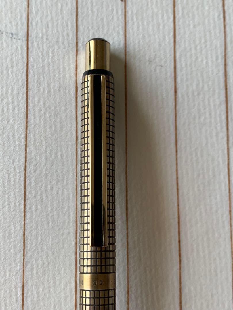 希少品 セーラー silver 蝕刻シャープペンシル