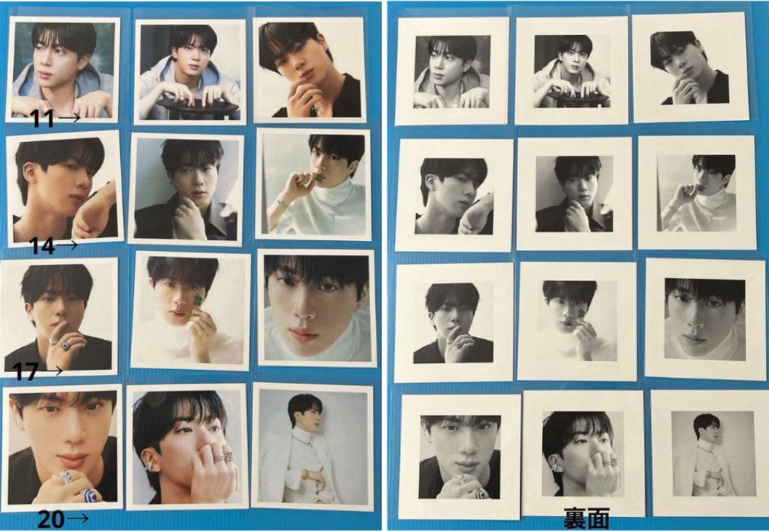 BTS JIN アルバムキーホルダー（4photos）A・B