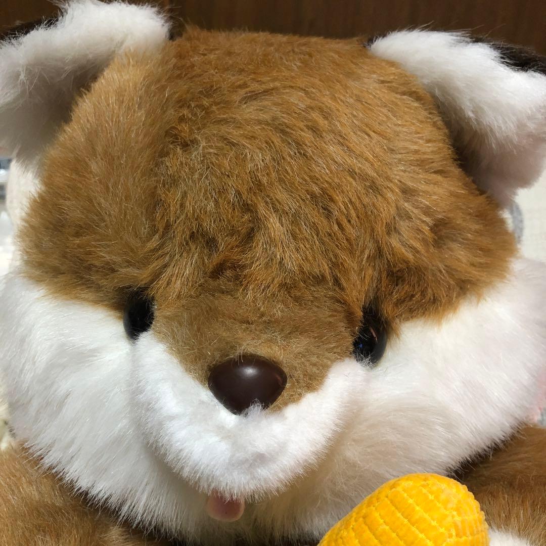OIKE オオイケ　野菜物語　コーンキツネ　特大＆小　ぬいぐるみセット　中古品