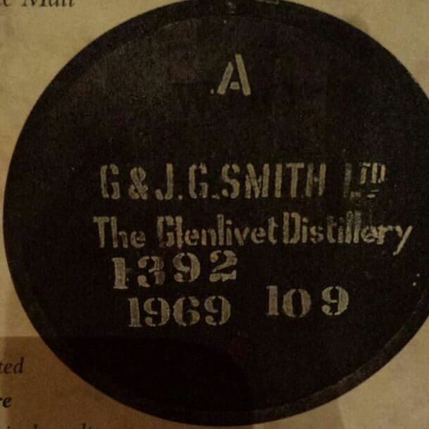 ウイスキー　シングルモルト　Glenlivet 1969 31年