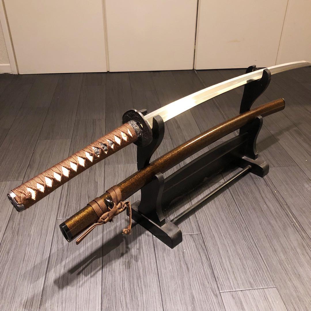 高級模造刀　亜合金刀身　居合刀　茶拵え