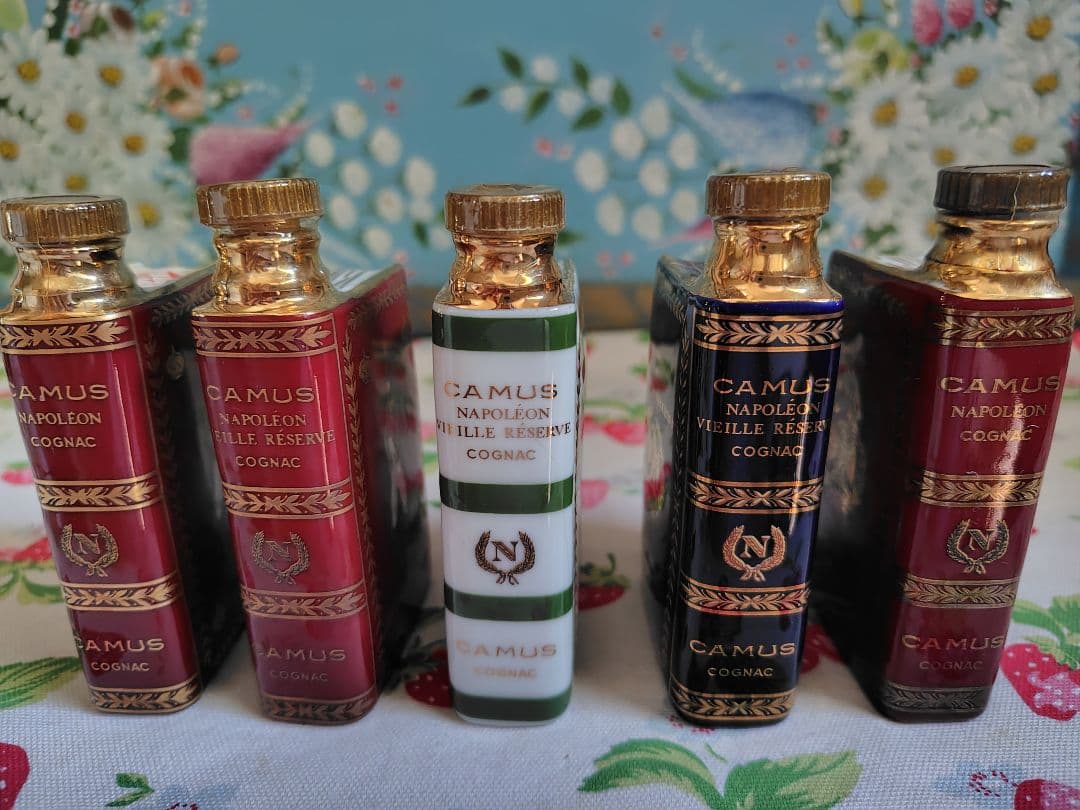 未開栓　ブランデー　カミュ　ブック　ナポレオン　ミニチュア　5本セット　50ml