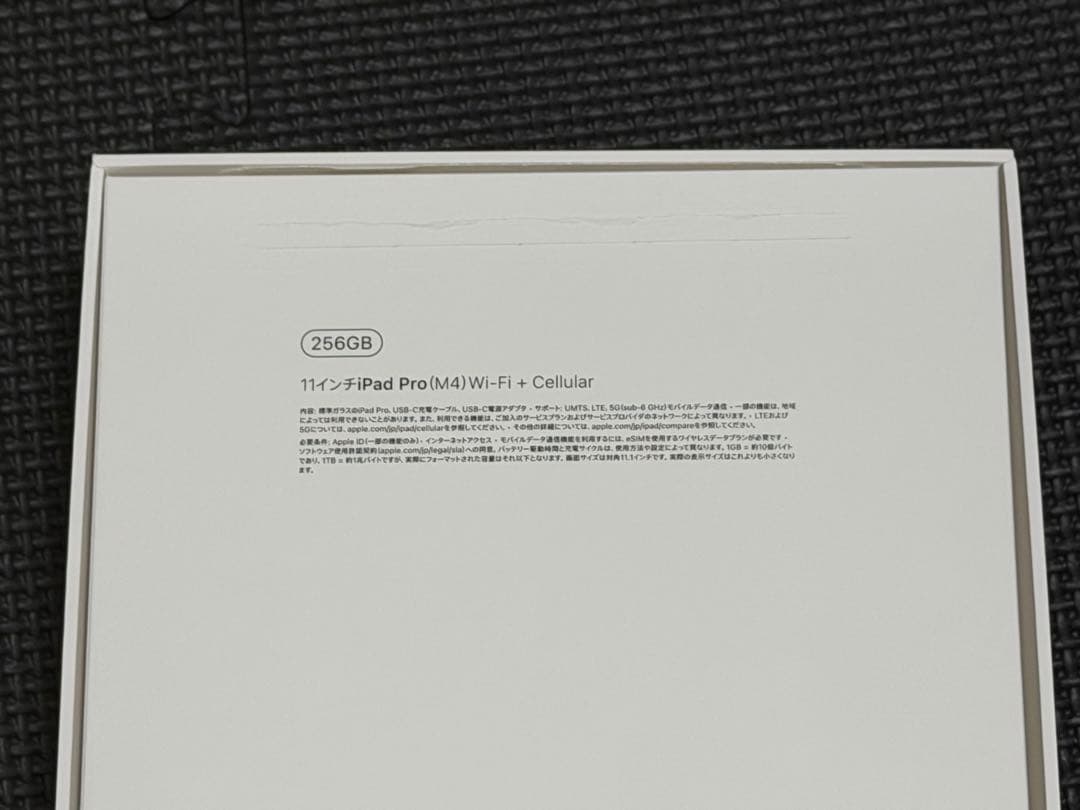 iPad Pro 11 M4 256GB Cellular 純正ケース付き
