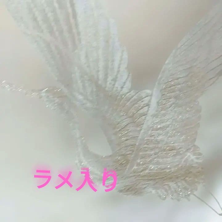 白無垢 鶴と花模様 ラメ入りD
