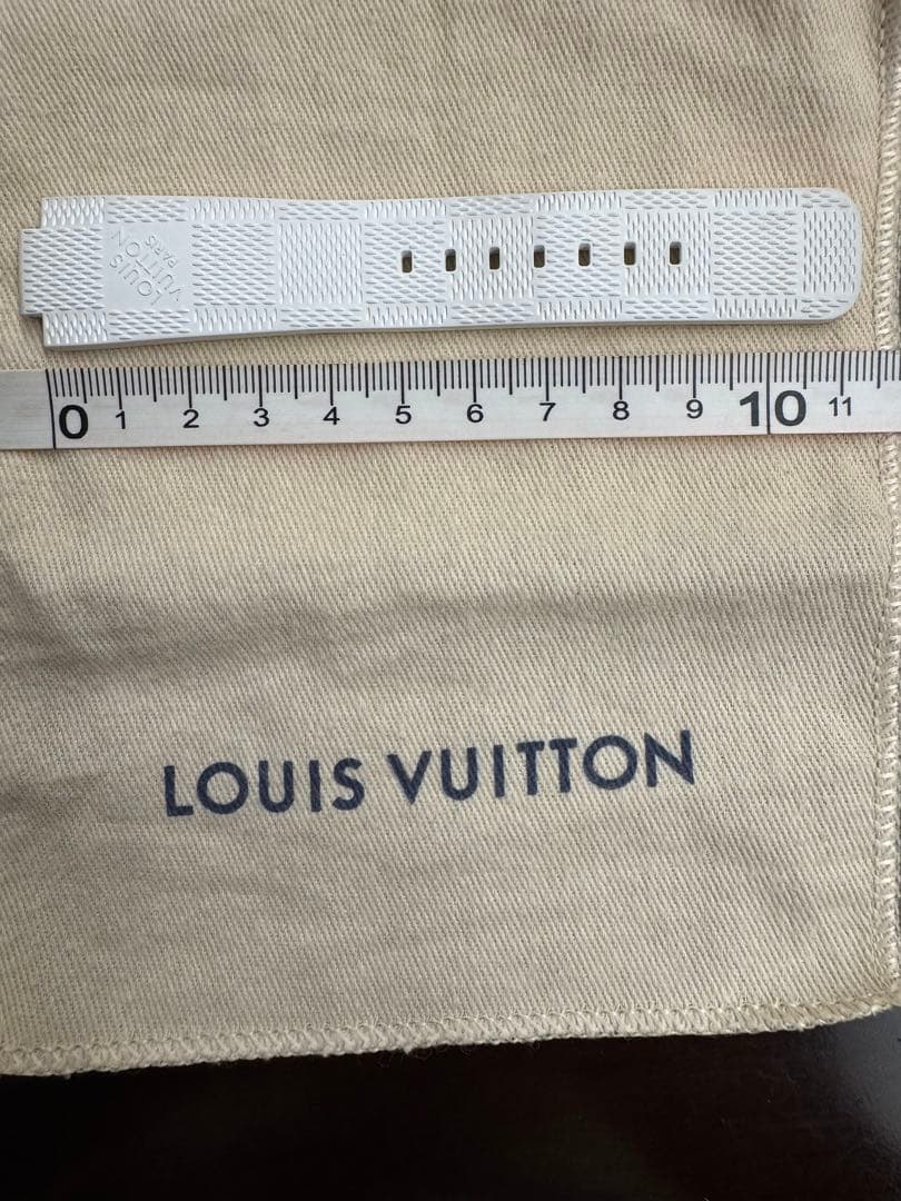 LOUIS VUITTON ダミエ ホワイトラバーベルト