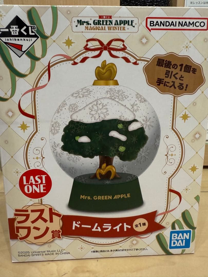 ミセスグリーンアップル　一番くじ　ラストワン賞　ドームライト