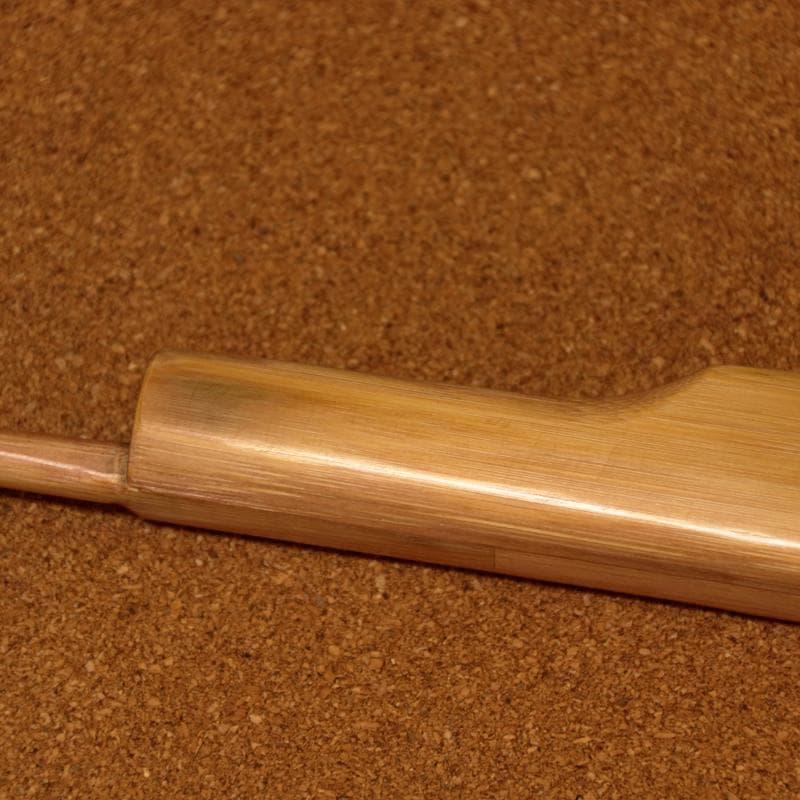 ゴム鉄砲　手作り　DIY　竹材　拳銃　ピストル木彫り