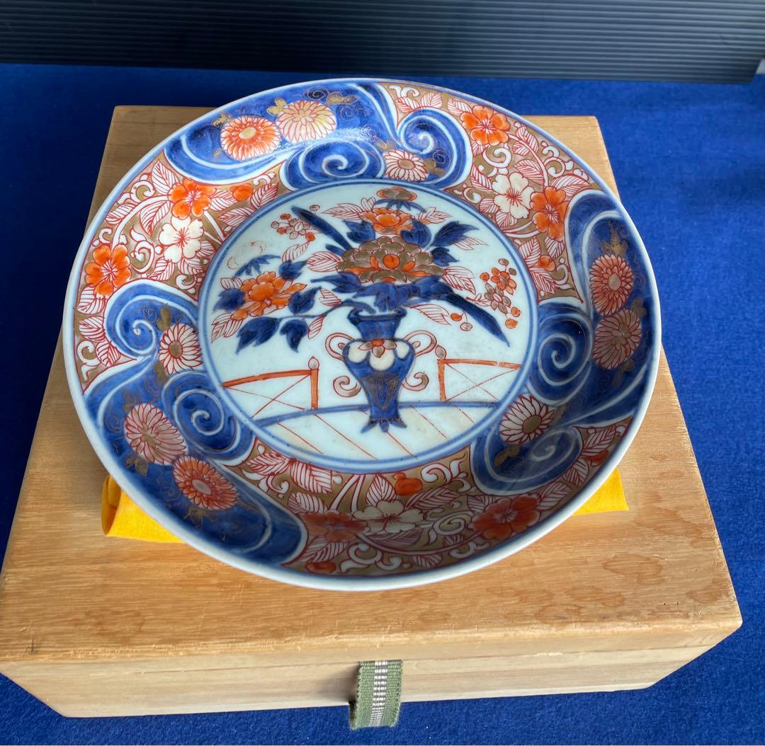 古伊万里皿　錦手皿　陶器