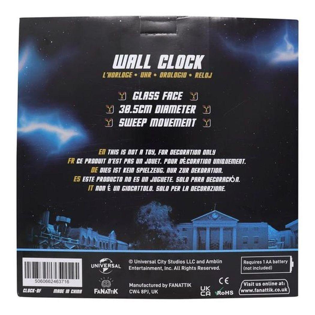 バックトゥザフューチャー 壁掛時計 BACK TO THE FUTURE 送料込