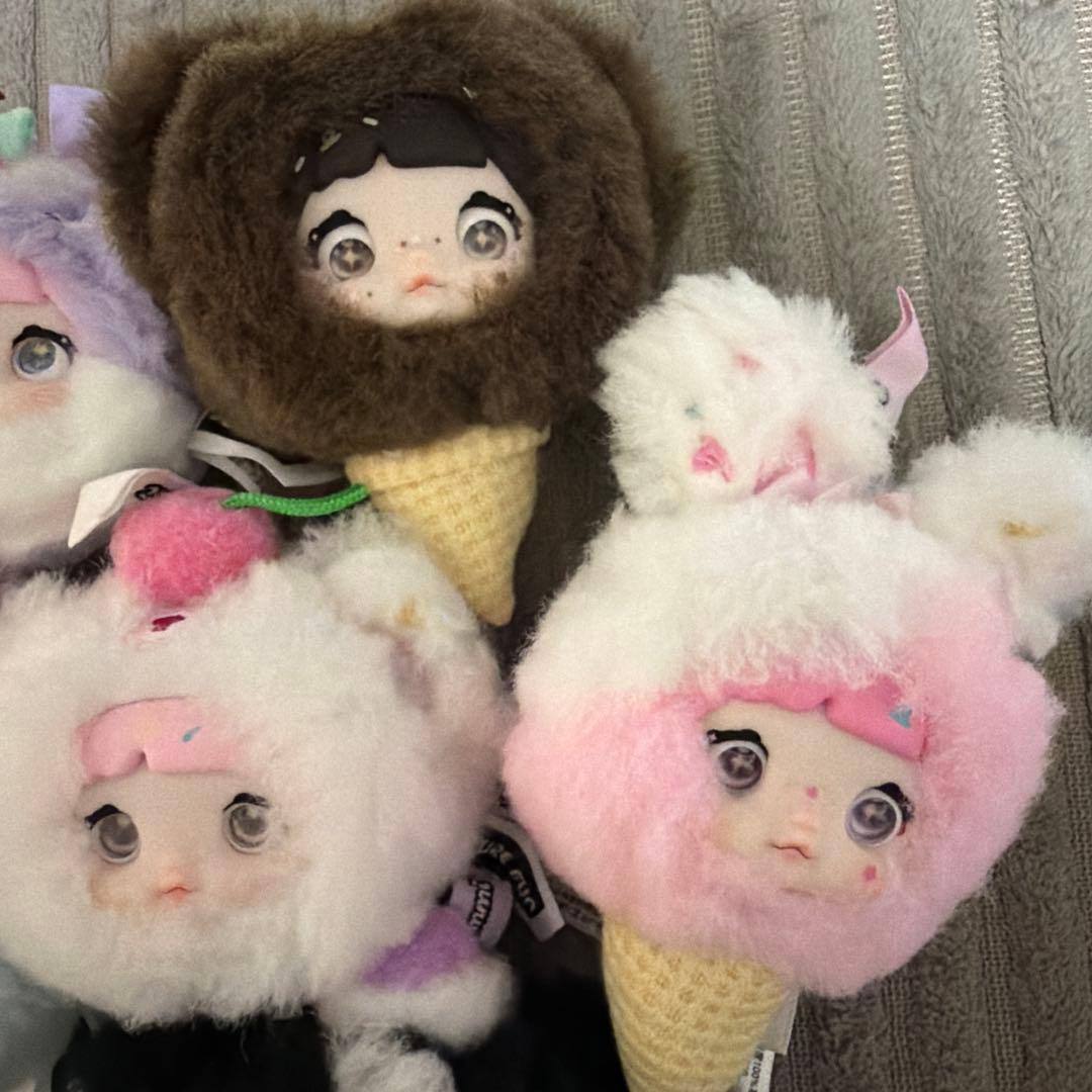 Nommiちゃんアイスクリーム型ぬいぐるみ7体セット