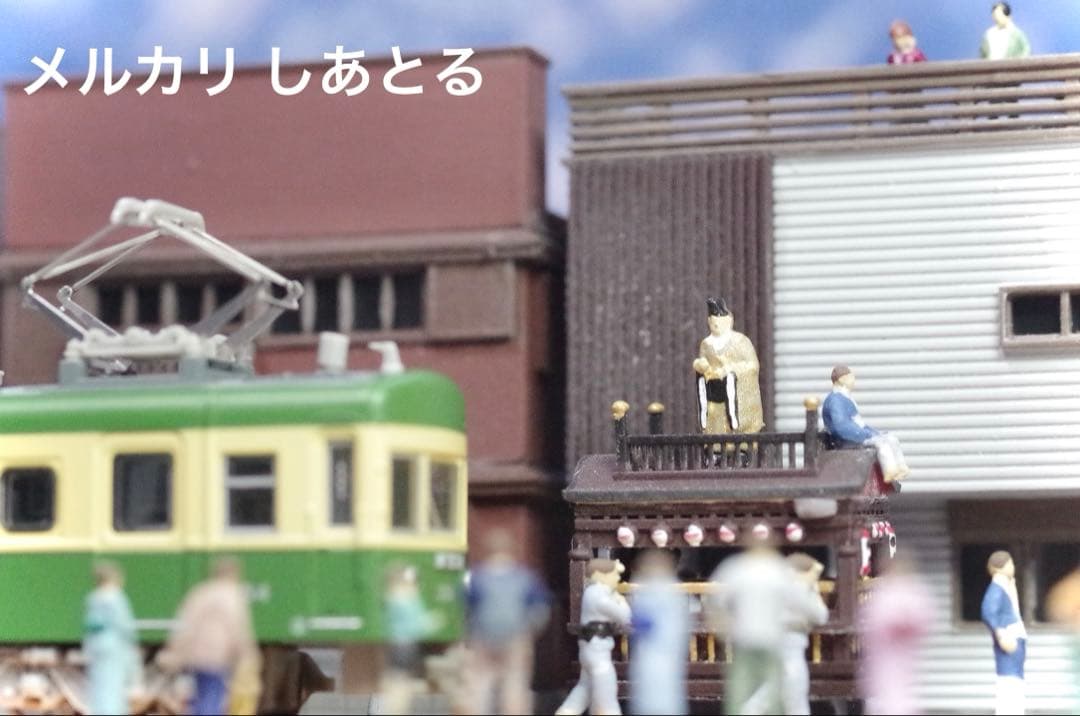 江ノ電 腰越のお祭り 鉄道ジオラマ展示台 Nゲージ Bトレ 鉄コレ 鉄道模型