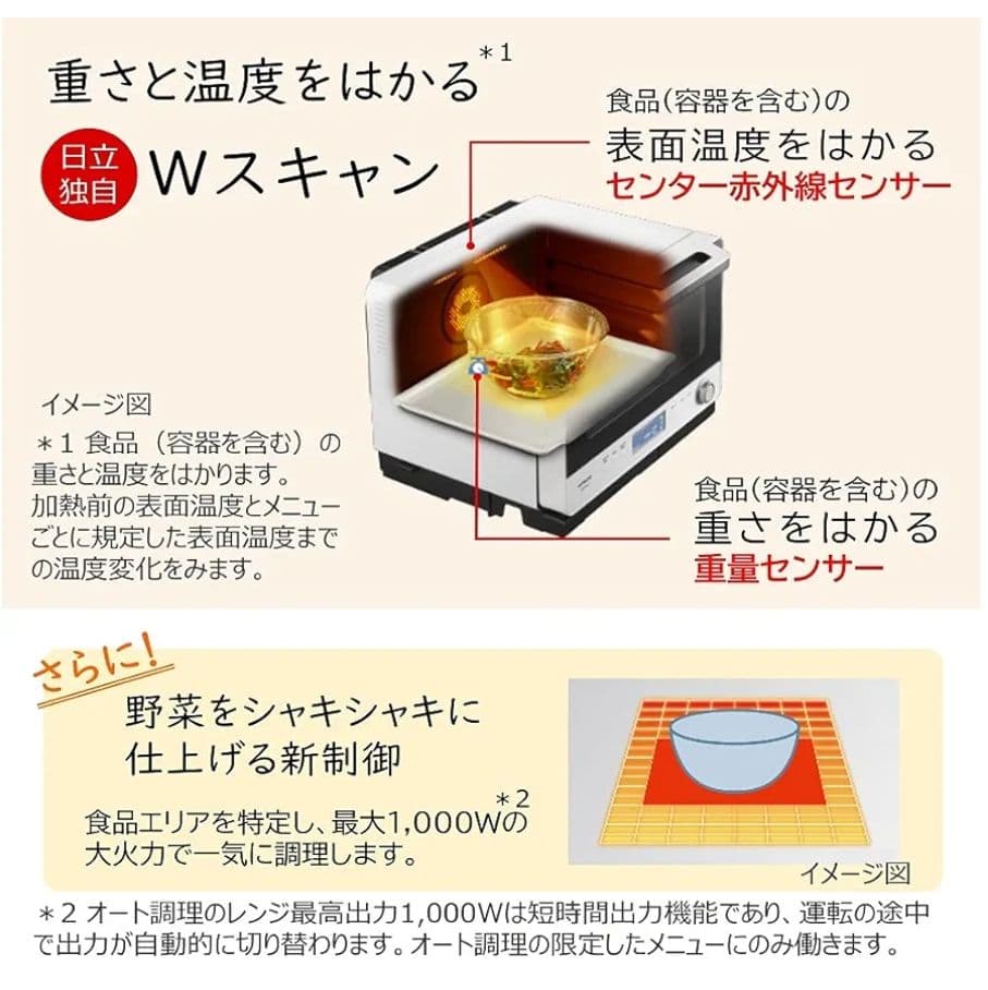 HITACHI オーブン ヘルシーシェフ(付属品有)